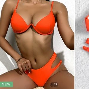 Orange brand new bikini